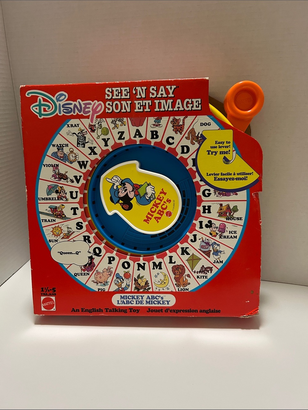 Vintage Disney See ‘N Say Talking Toy 1989